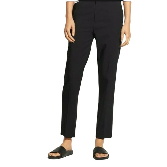 Vince Tapered Crop Trousers Pants Black 